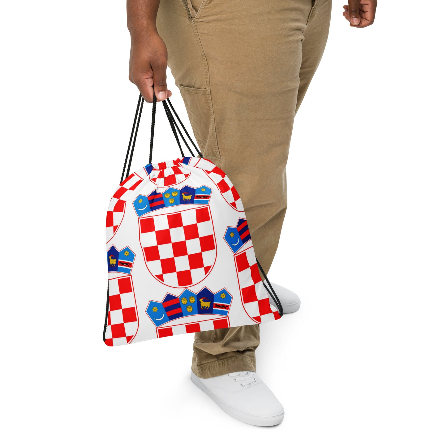 Croatian Grb Drawstring bag