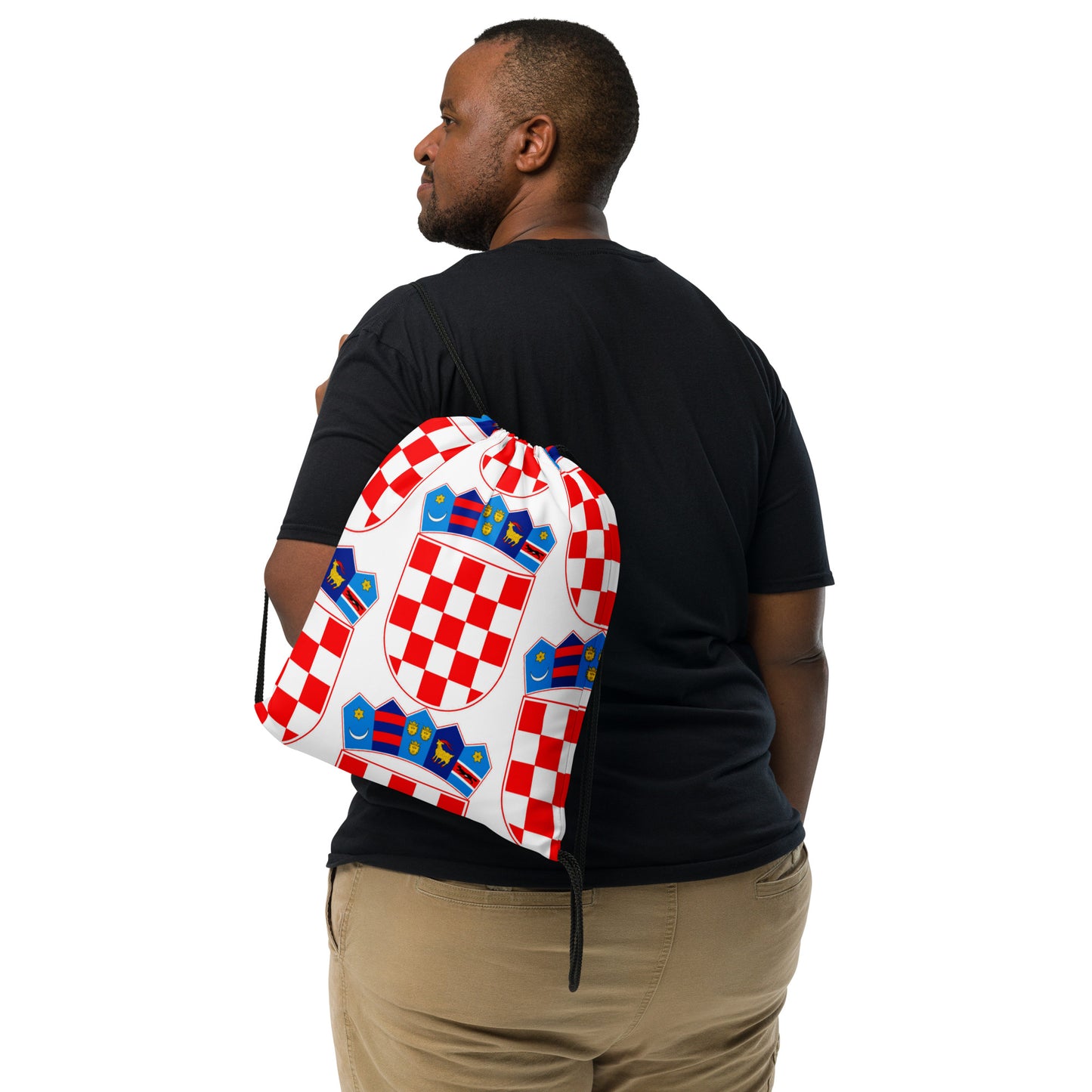 Croatian Grb Drawstring bag
