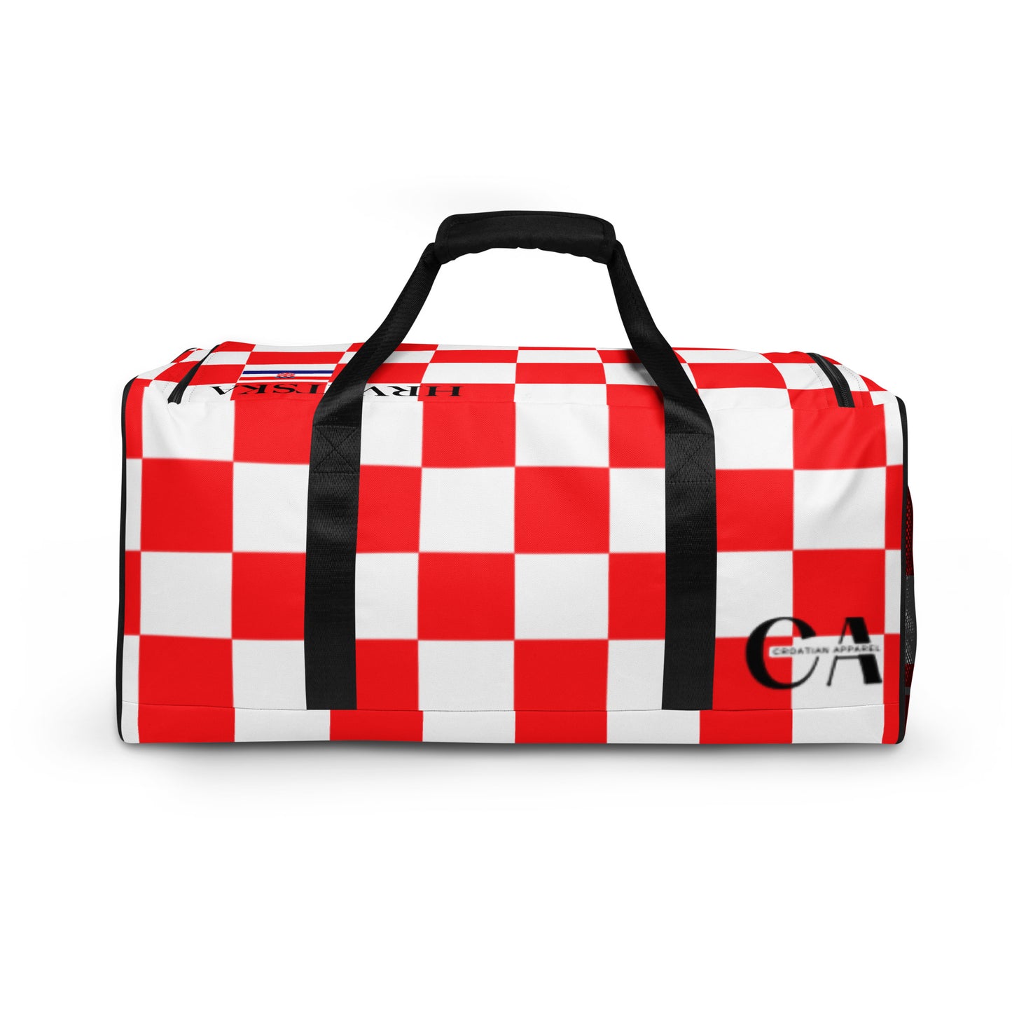 Croatian Red Checkered 'Ajmo' Duffle bag