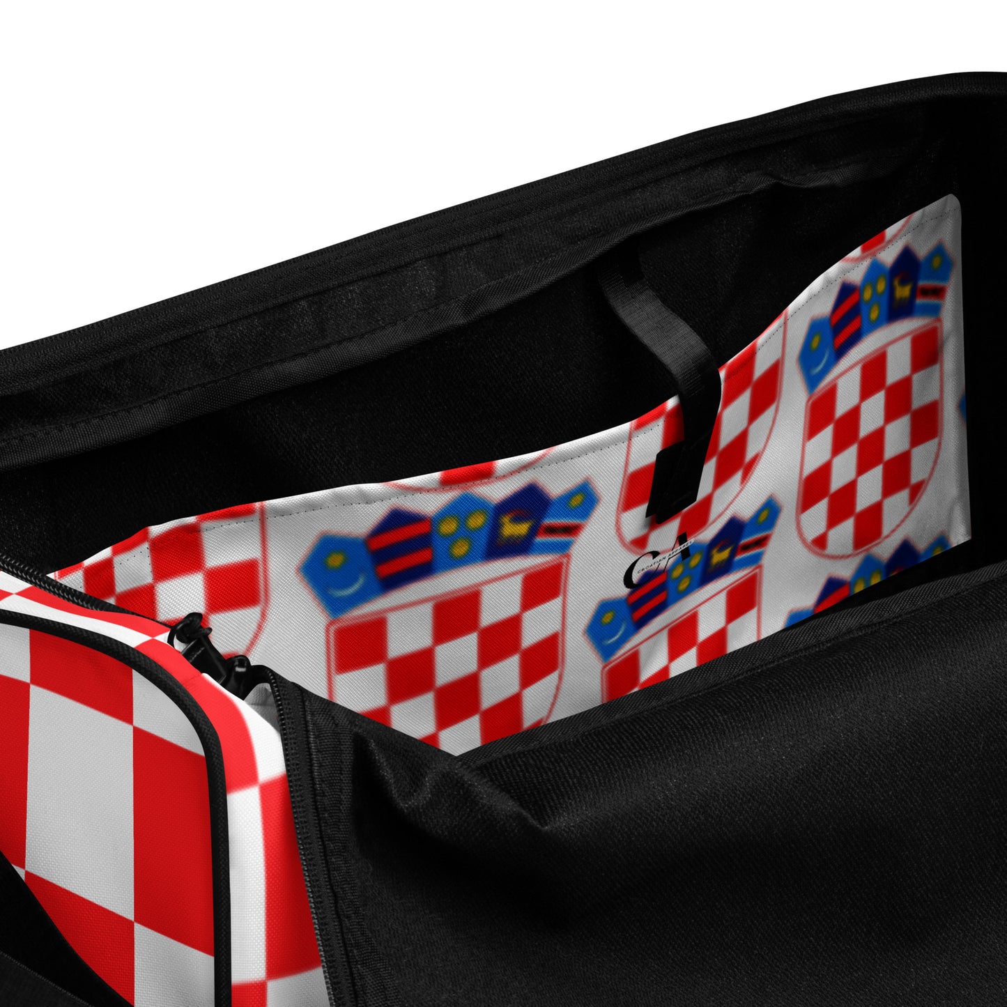 Croatian Red Checkered 'Ajmo' Duffle bag