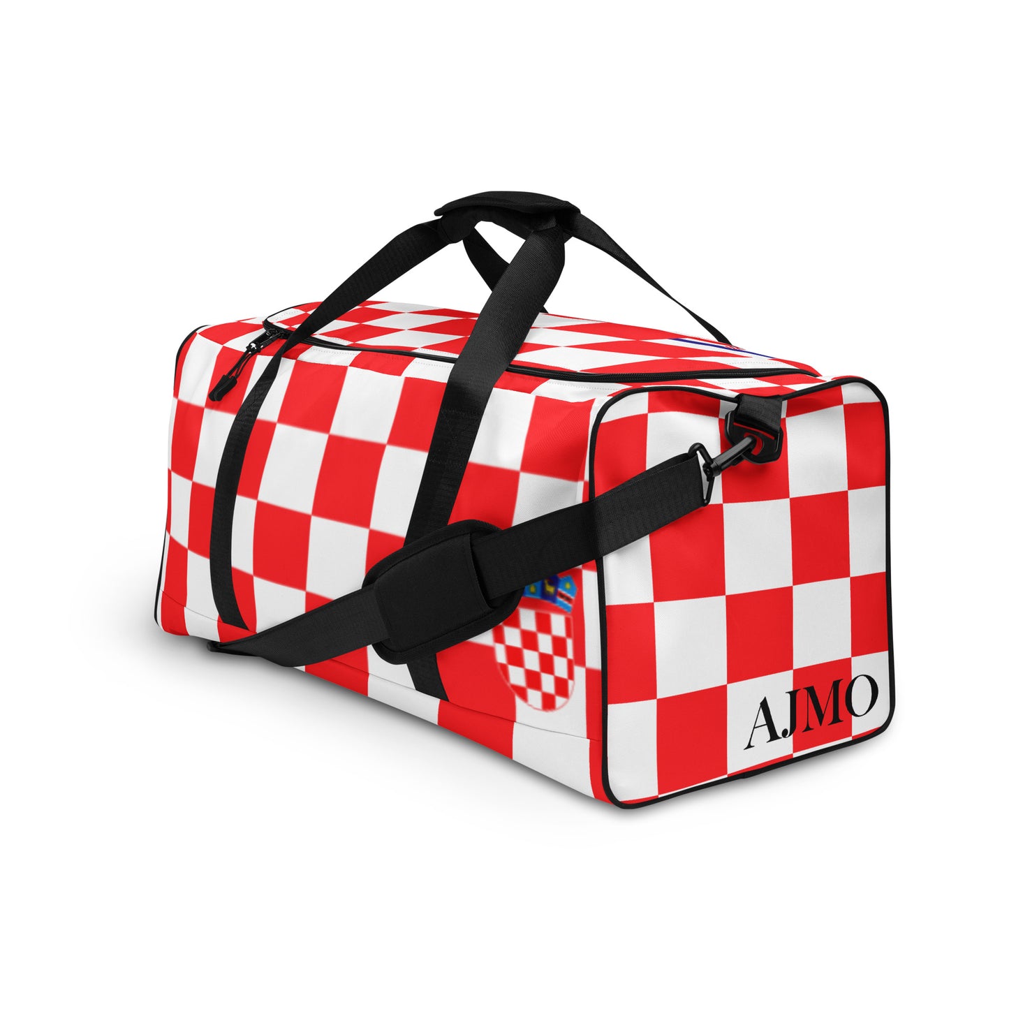 Croatian Red Checkered 'Ajmo' Duffle bag