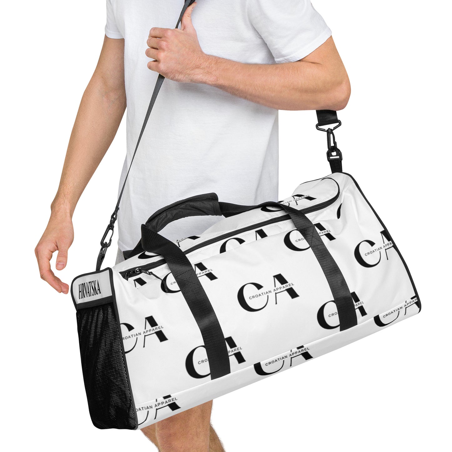 CA Croatian Apparel Staple Duffle bag White
