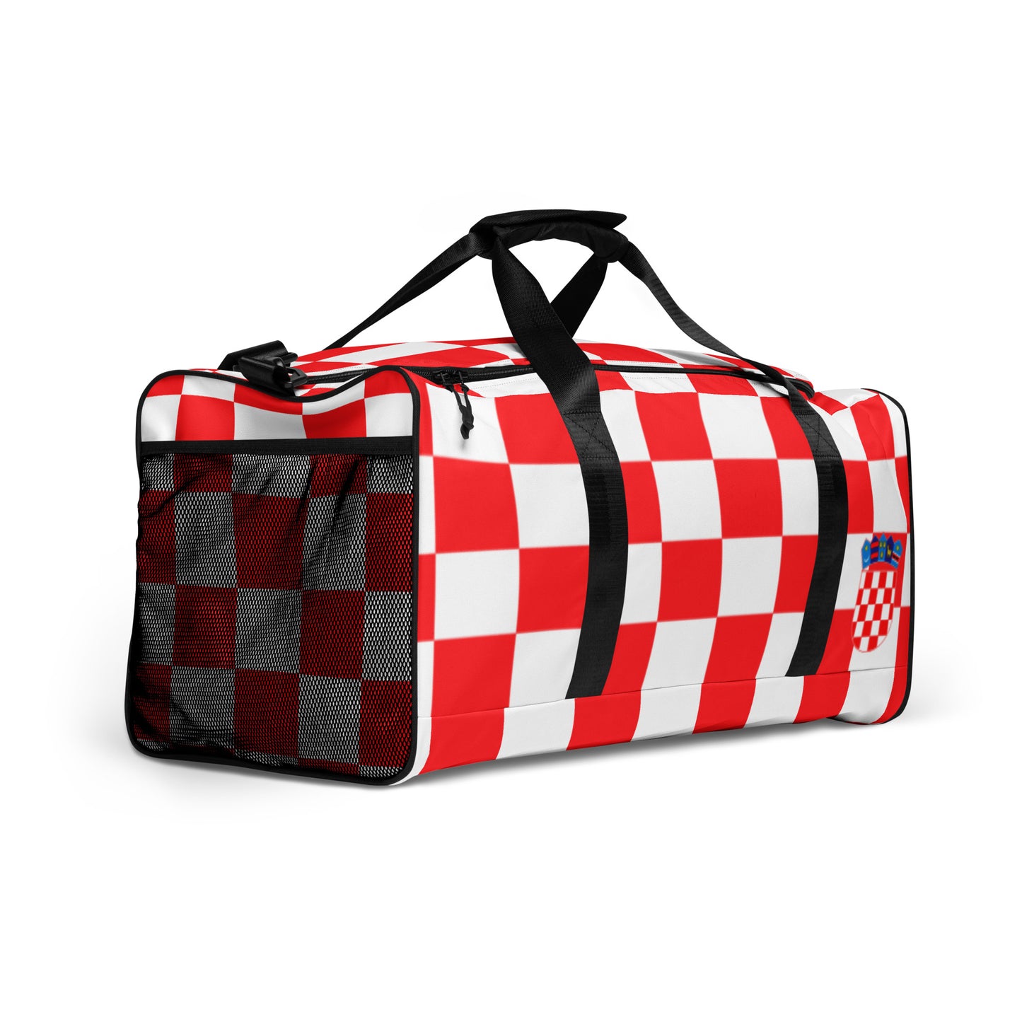 Croatian Red Checkered 'Ajmo' Duffle bag