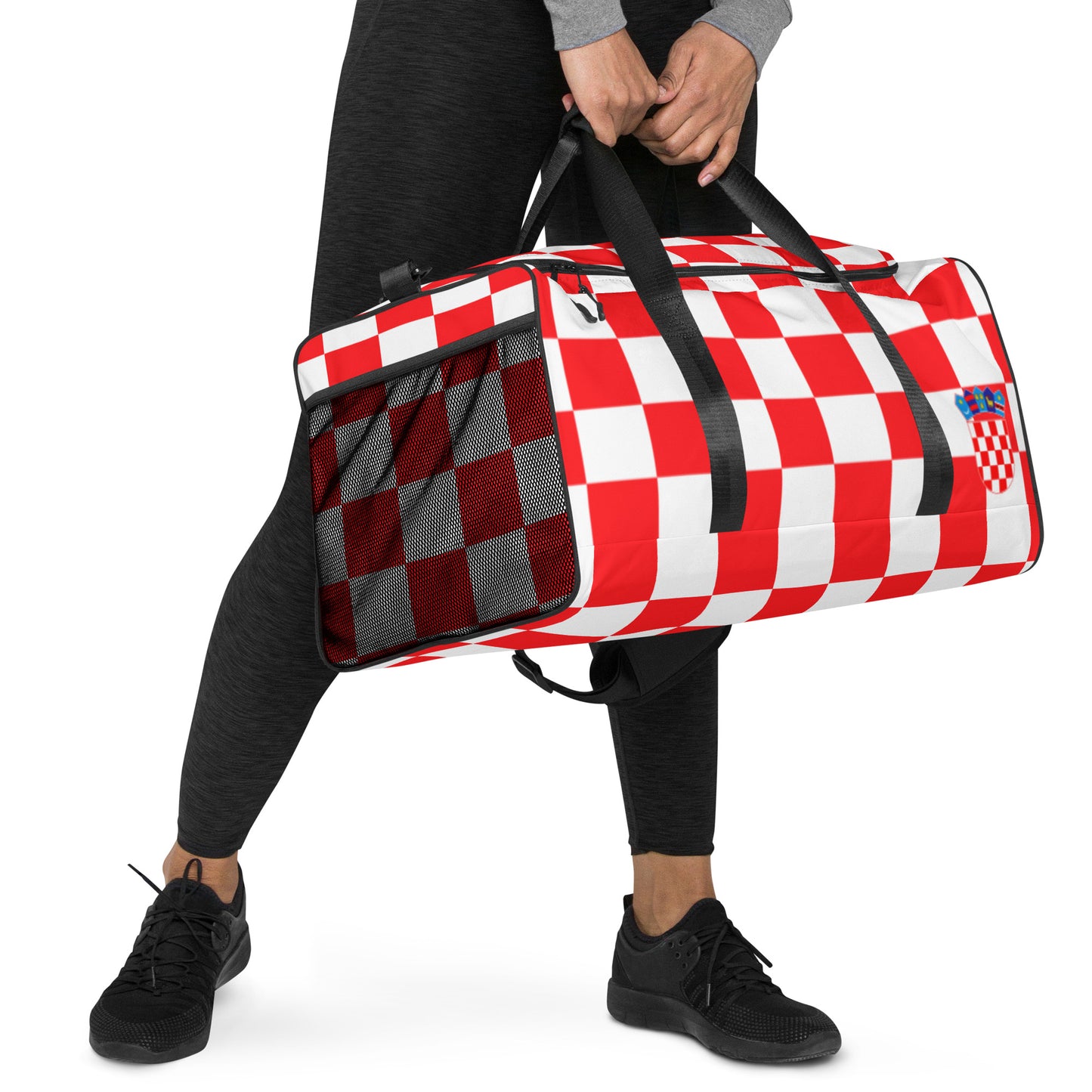 Croatian Red Checkered 'Ajmo' Duffle bag