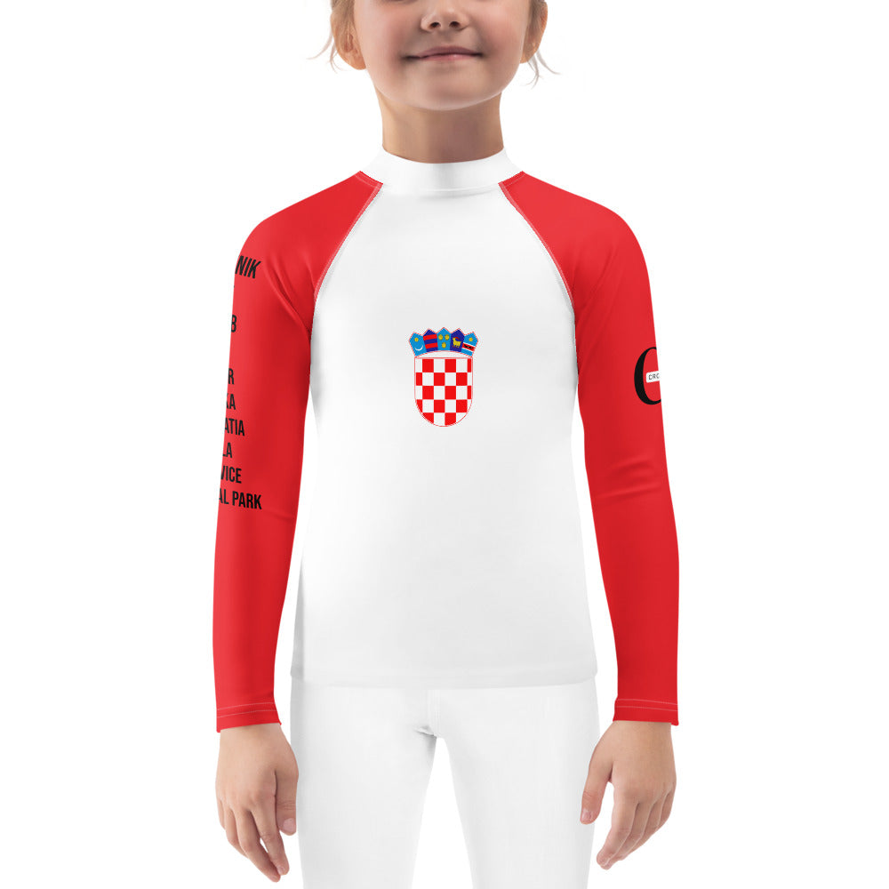 Croatian Apparel Red Kids Rash Guard