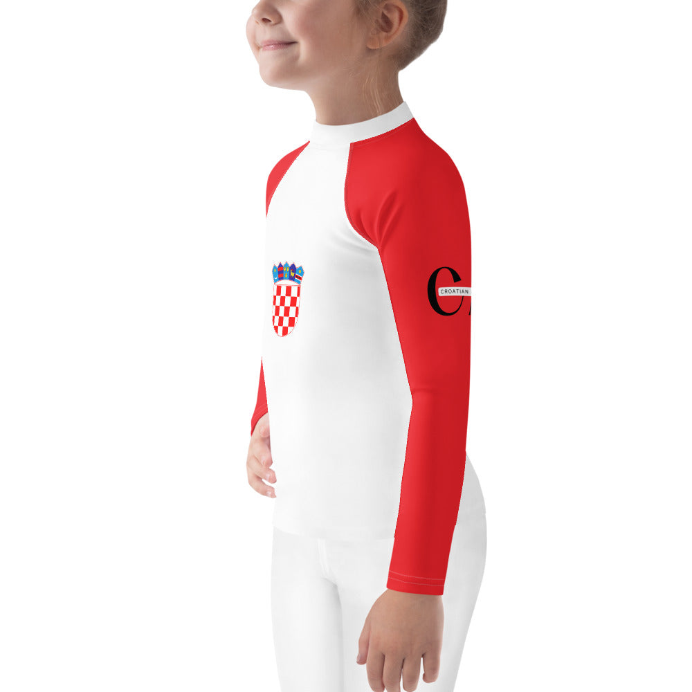 Croatian Apparel Red Kids Rash Guard