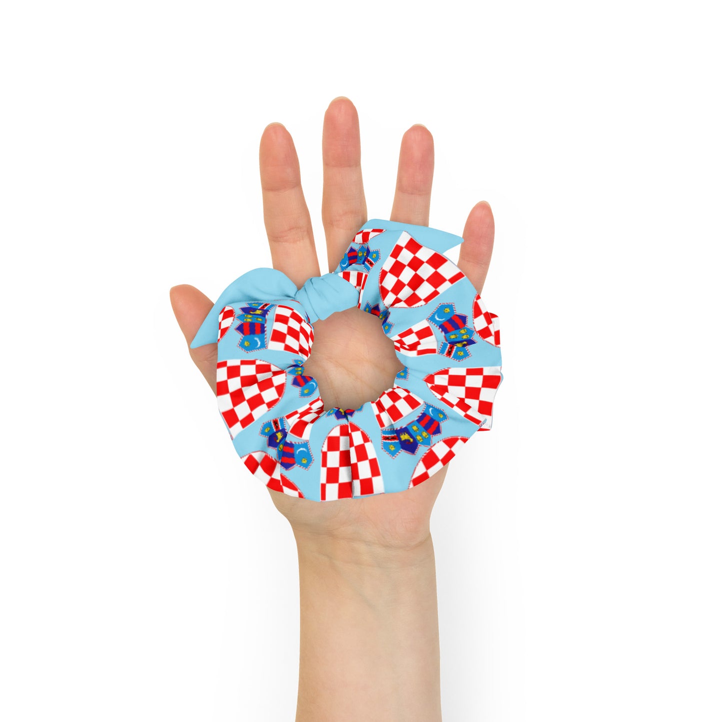 Croatian Apparel Columbian Blue Scrunchie