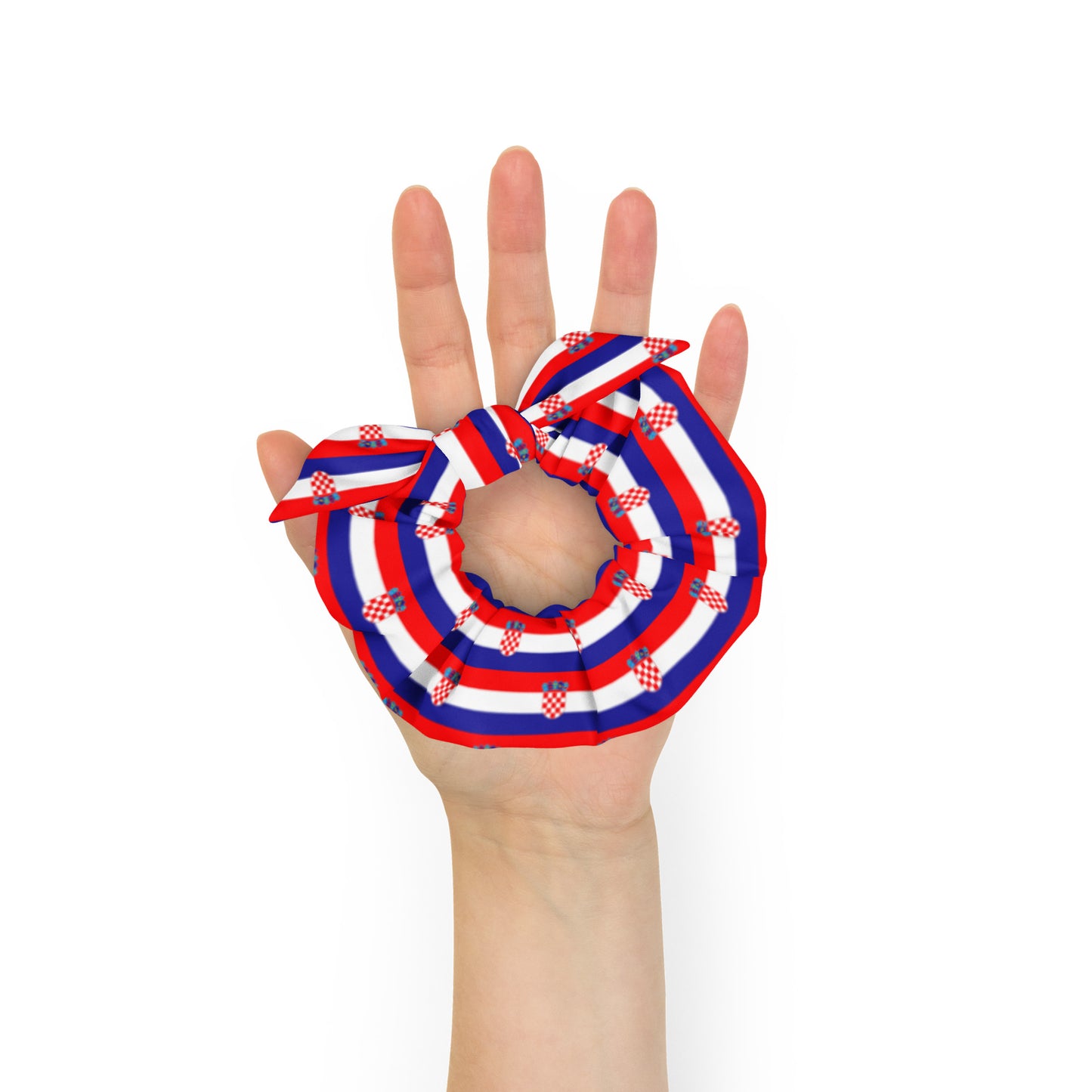 Croatian Flag Scrunchie