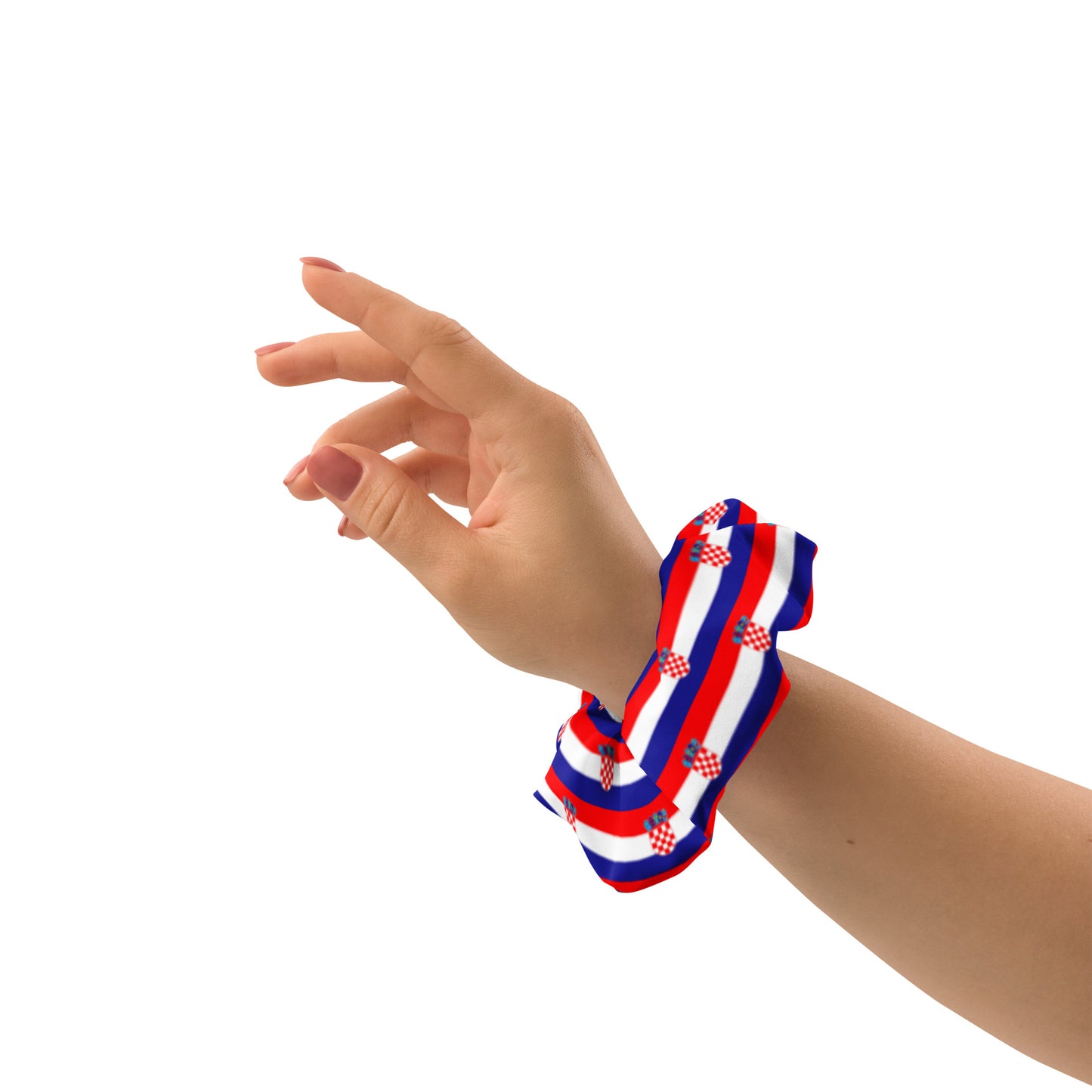 Croatian Flag Scrunchie