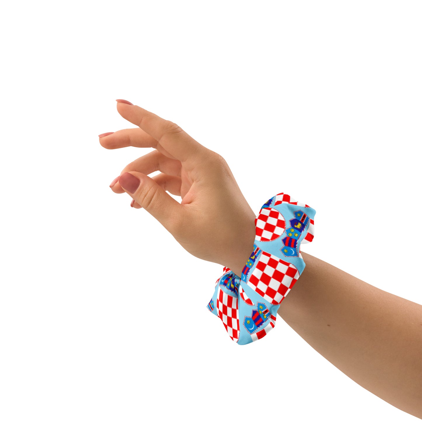 Croatian Apparel Columbian Blue Scrunchie