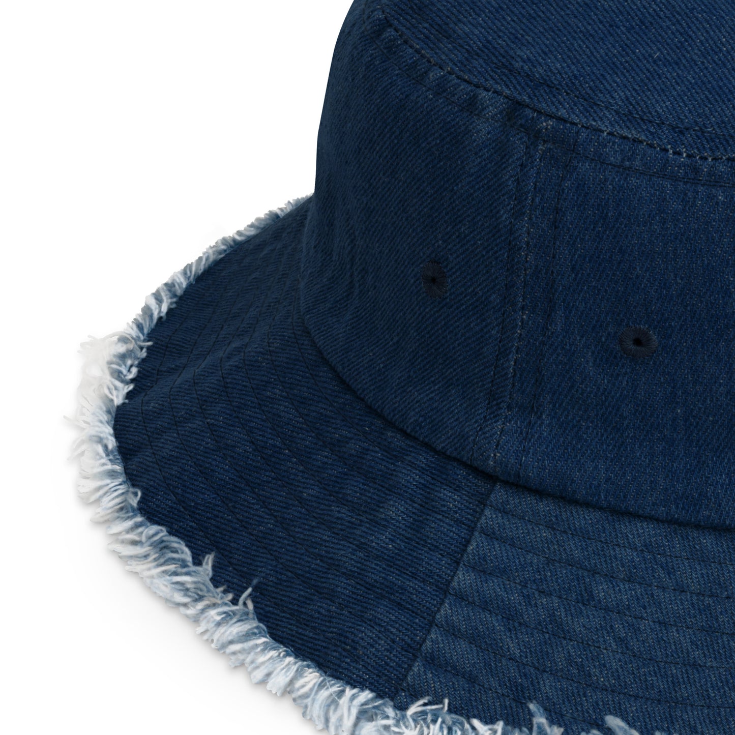Unisex Bog i Hrvati Distressed denim bucket hat