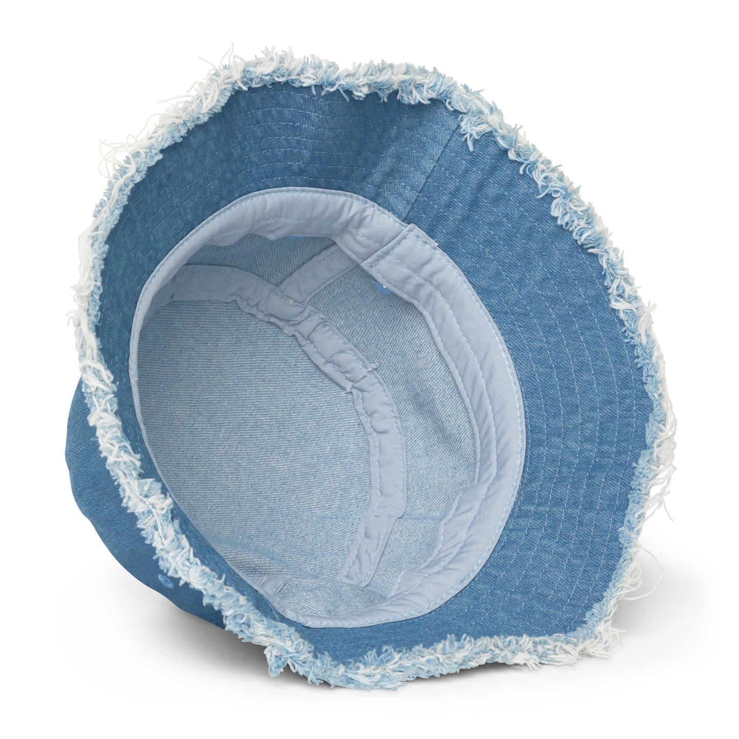 Unisex Bog i Hrvati Distressed denim bucket hat