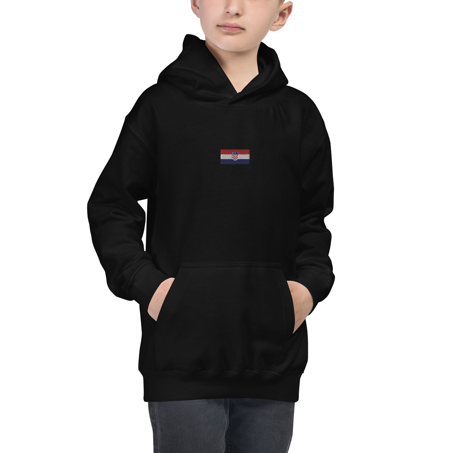 Essential Croatian Flag Unisex Kids Hoodie