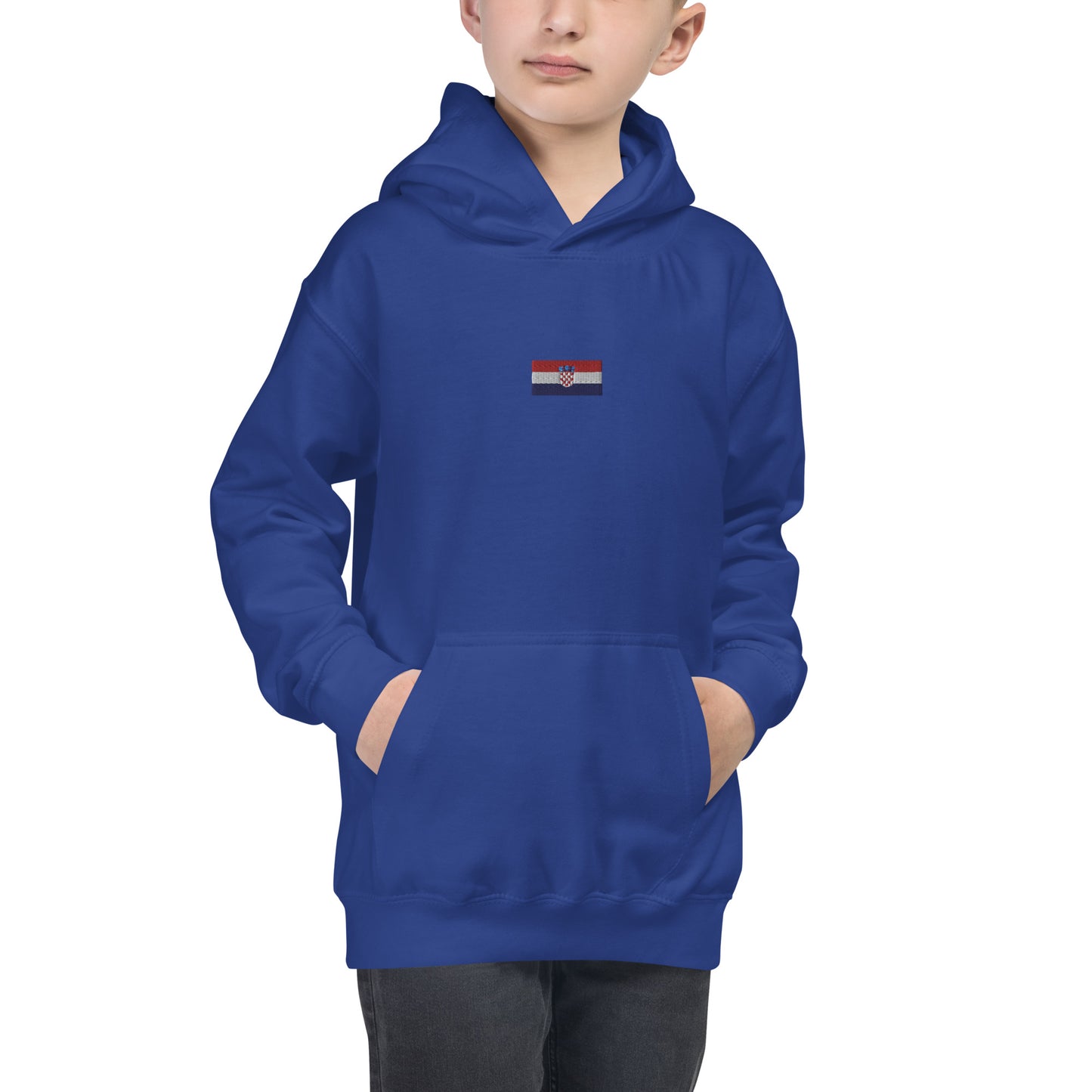 Essential Croatian Flag Unisex Kids Hoodie