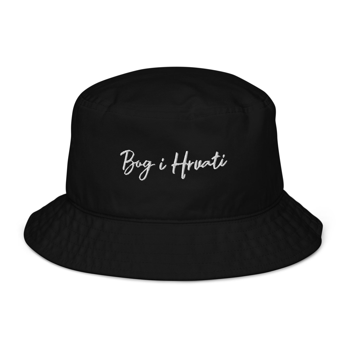 Unisex Bog i Hrvati Organic bucket hat