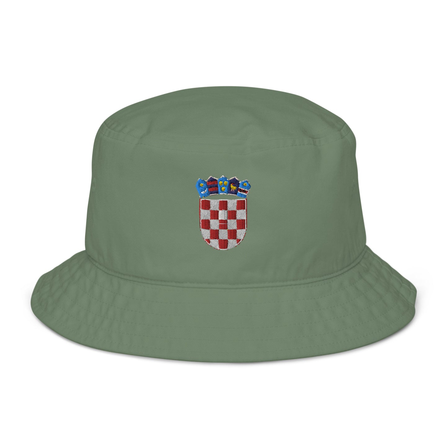 Croatian Grb Organic bucket hat