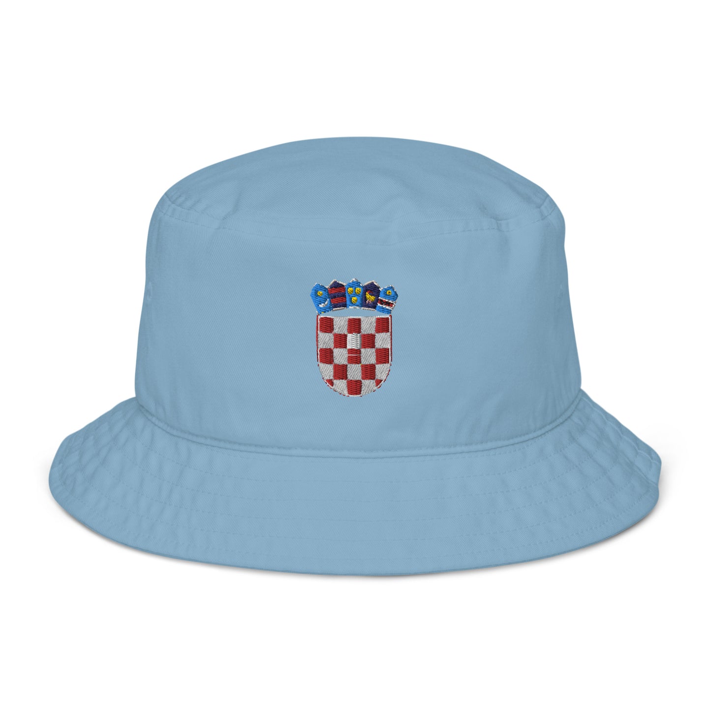 Croatian Grb Organic bucket hat
