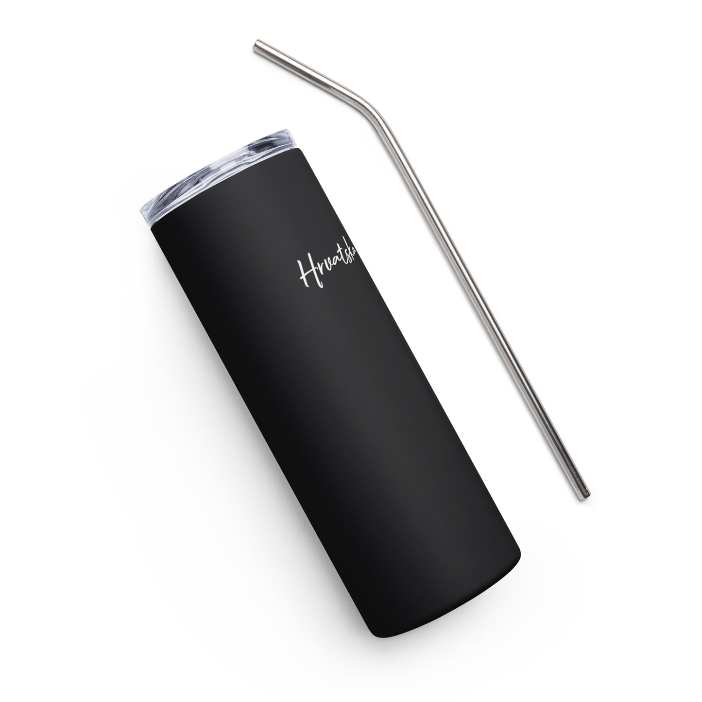 Hrvatska Grb Black Stainless steel tumbler
