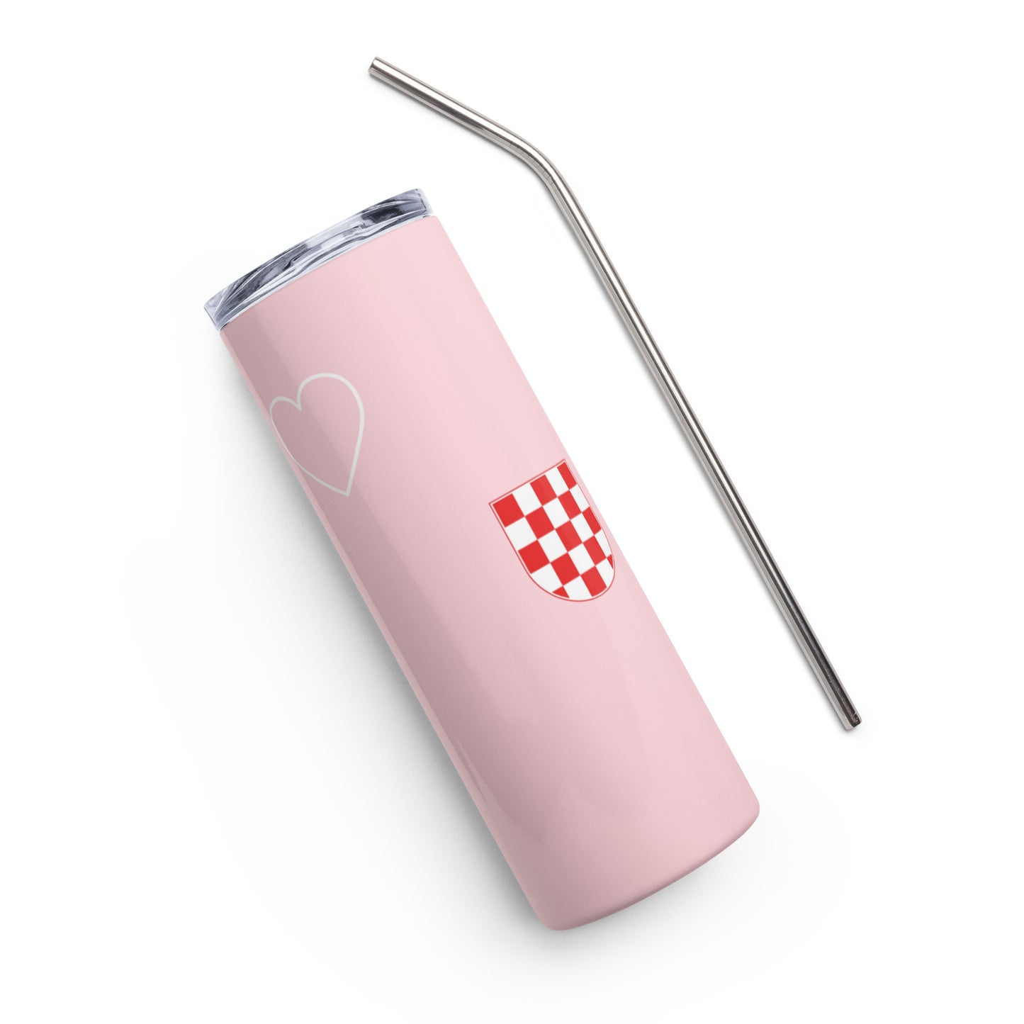 Hrvatska Hearts Stainless steel tumbler