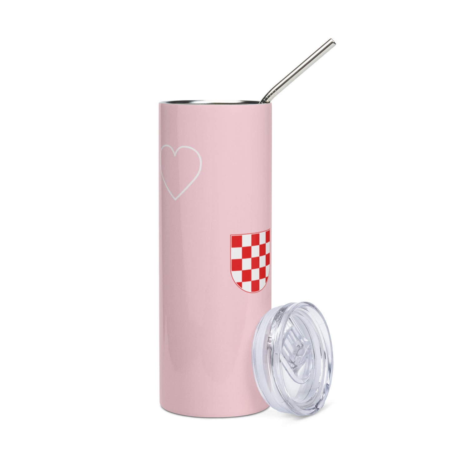 Hrvatska Hearts Stainless steel tumbler