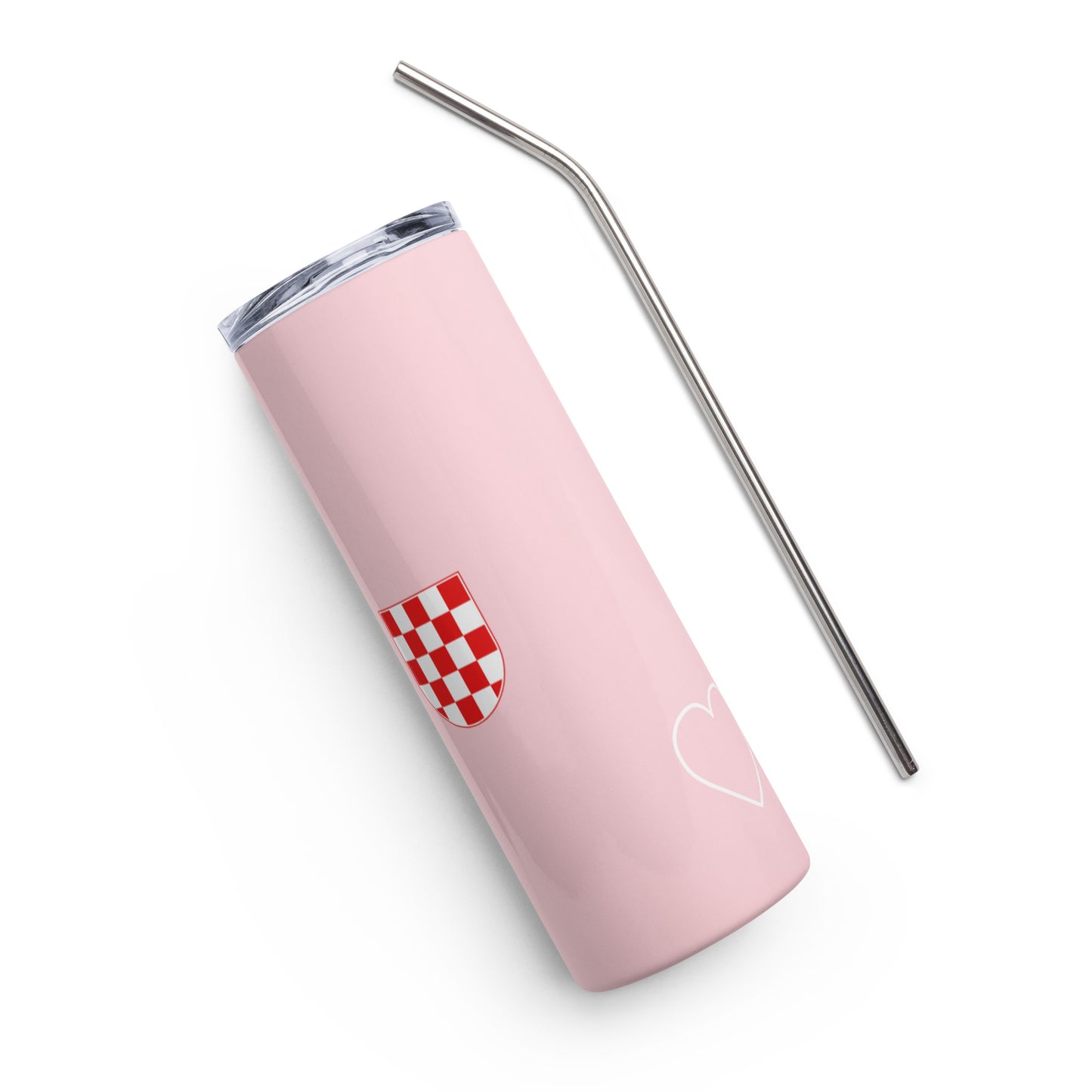 Hrvatska Hearts Stainless steel tumbler