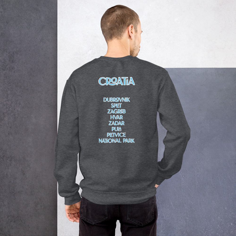 CA croatian apparel blue Unisex Sweatshirt