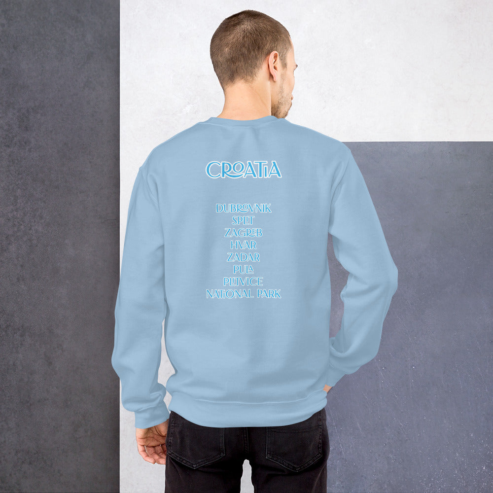 CA croatian apparel blue Unisex Sweatshirt
