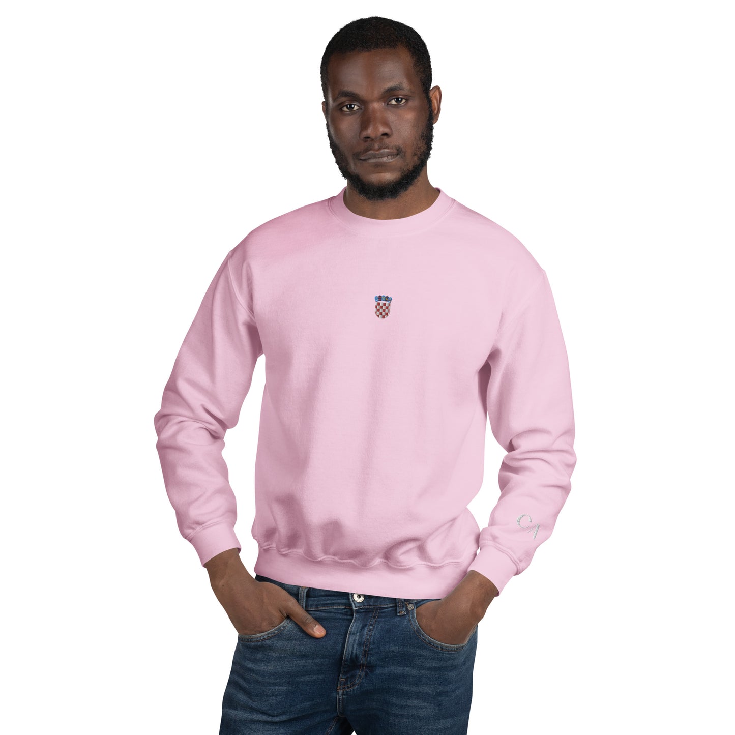 Essential Embroided Croatian Apparel Grb Unisex Sweatshirt