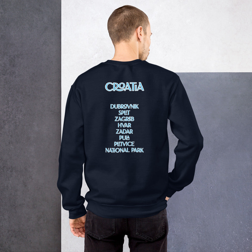 CA croatian apparel blue Unisex Sweatshirt