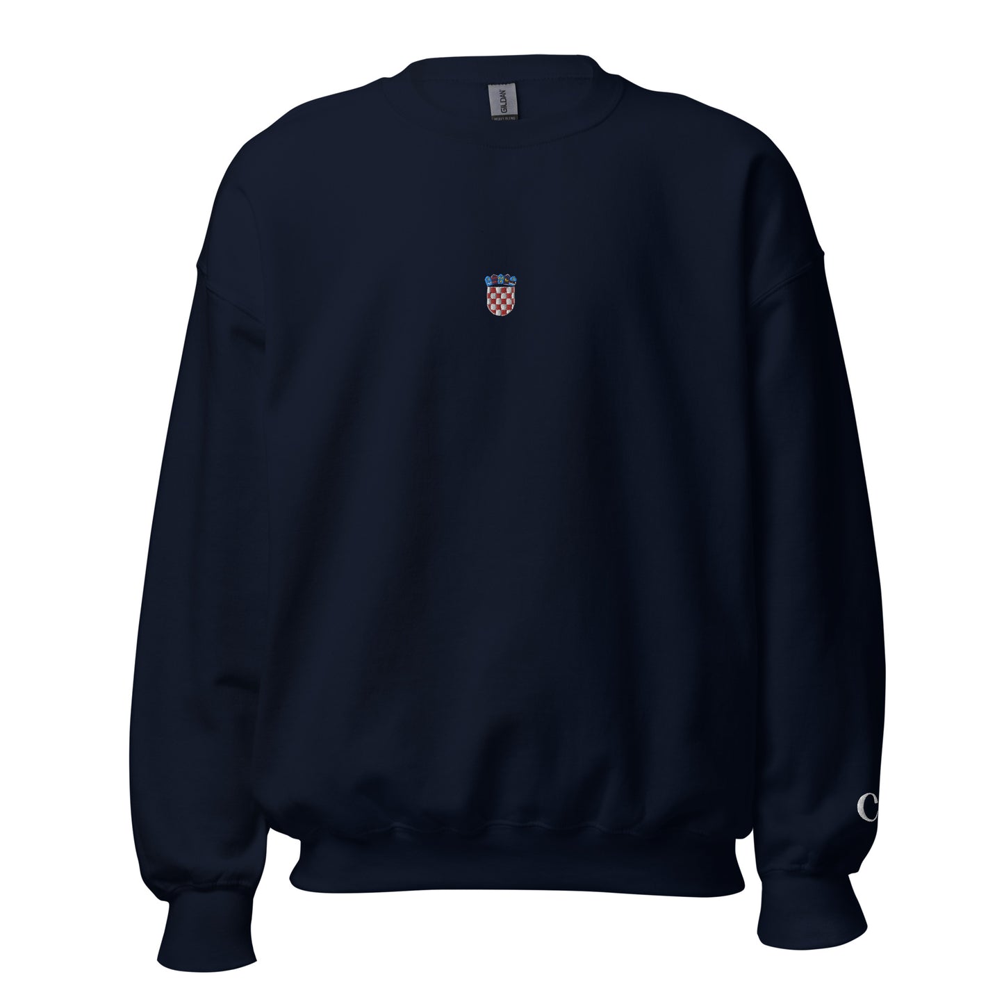 Essential Embroided Croatian Apparel Grb Unisex Sweatshirt