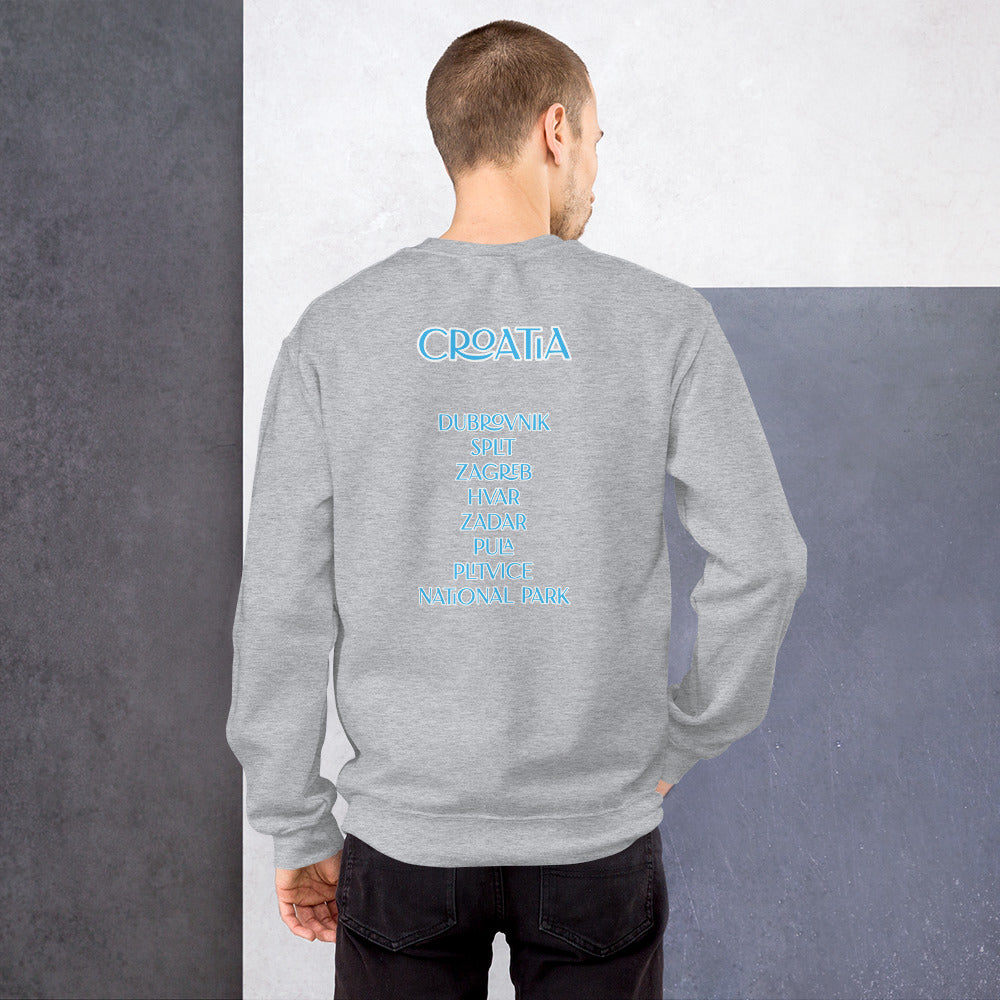 CA croatian apparel blue Unisex Sweatshirt