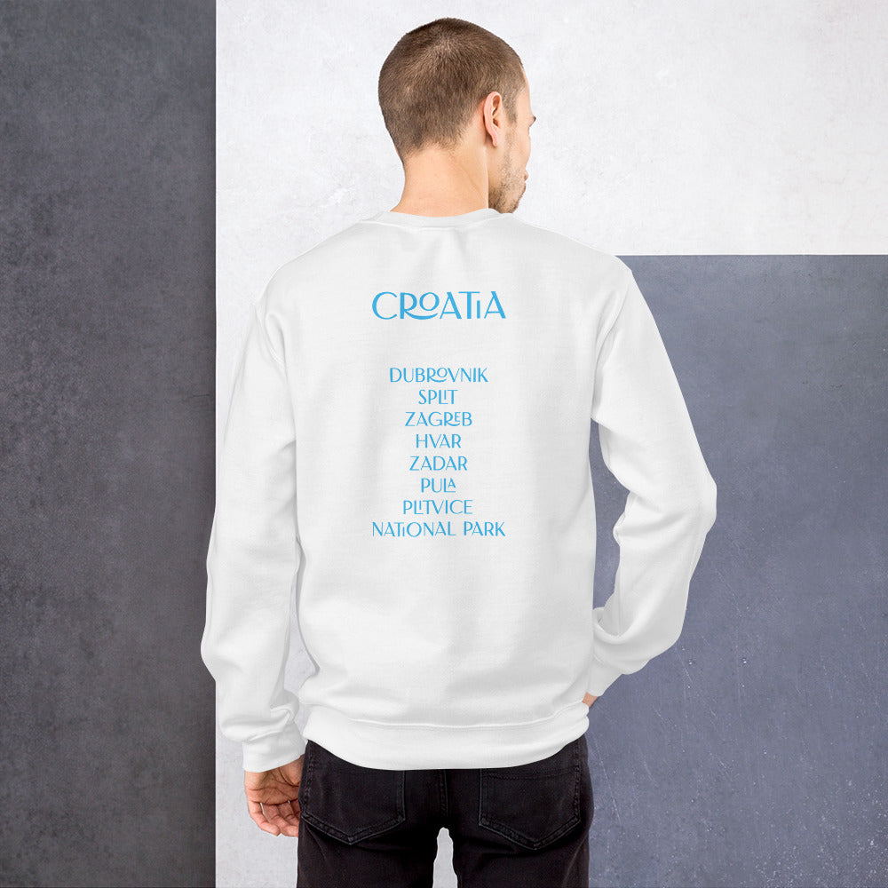 CA croatian apparel blue Unisex Sweatshirt