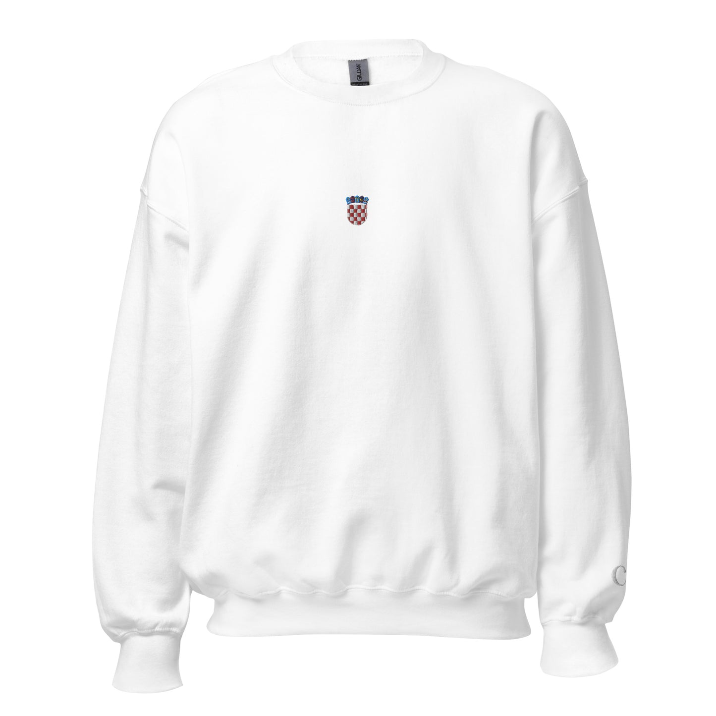 Essential Embroided Croatian Apparel Grb Unisex Sweatshirt