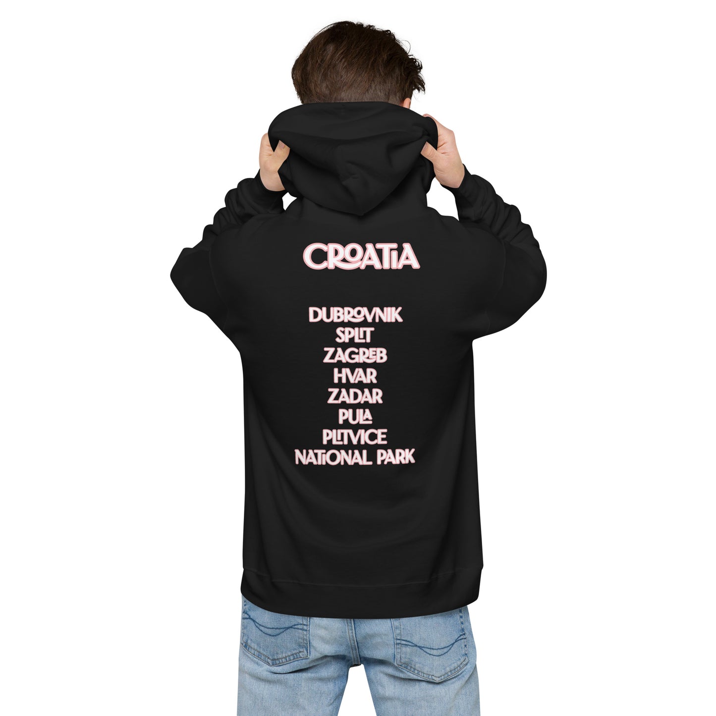 CA Croatia Cities Unisex fleece hoodie