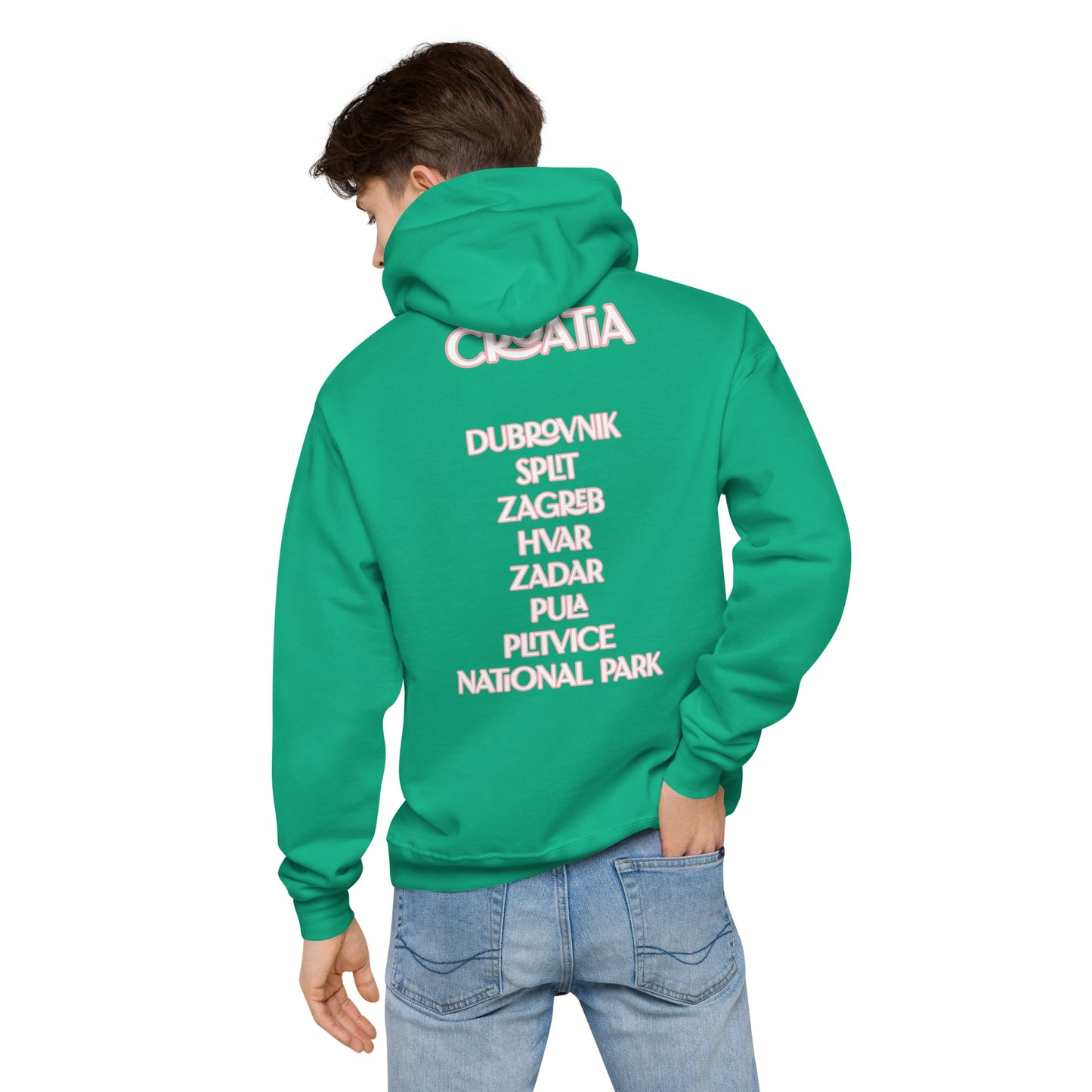 CA Croatia Cities Unisex fleece hoodie