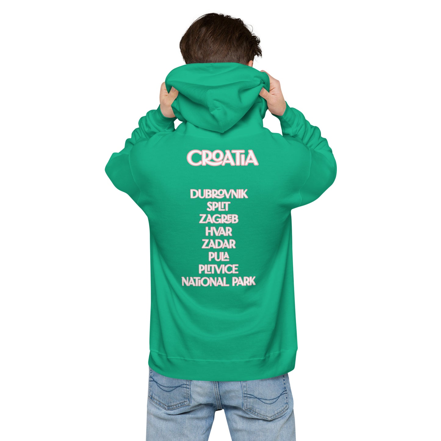 CA Croatia Cities Unisex fleece hoodie