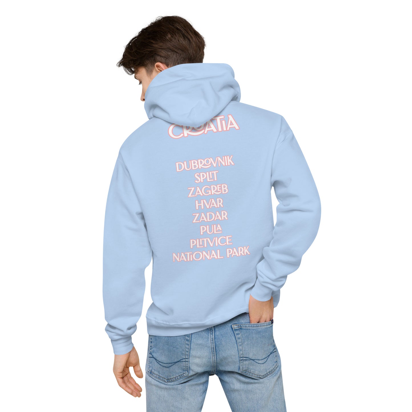 CA Croatia Cities Unisex fleece hoodie
