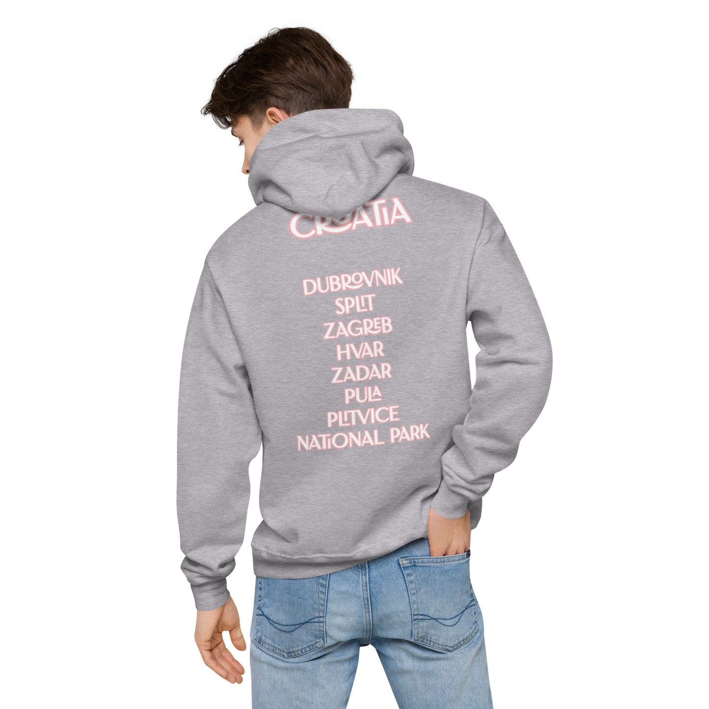 CA Croatia Cities Unisex fleece hoodie