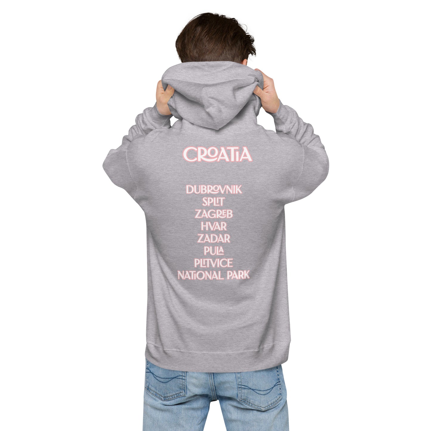 CA Croatia Cities Unisex fleece hoodie