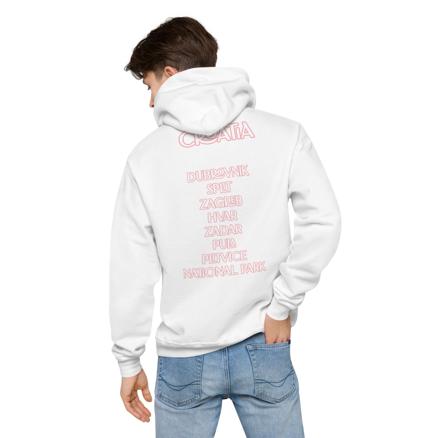 CA Croatia Cities Unisex fleece hoodie