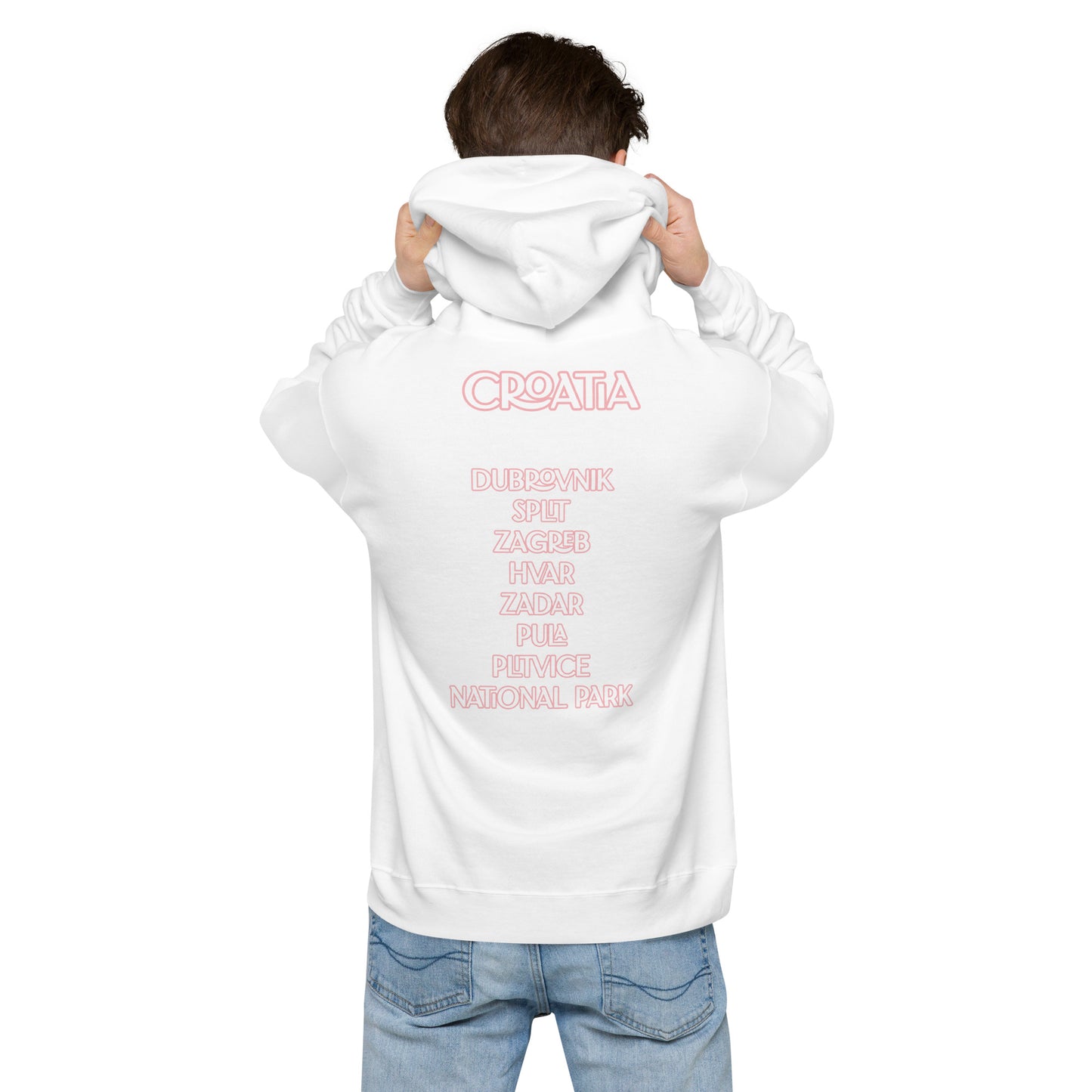 CA Croatia Cities Unisex fleece hoodie