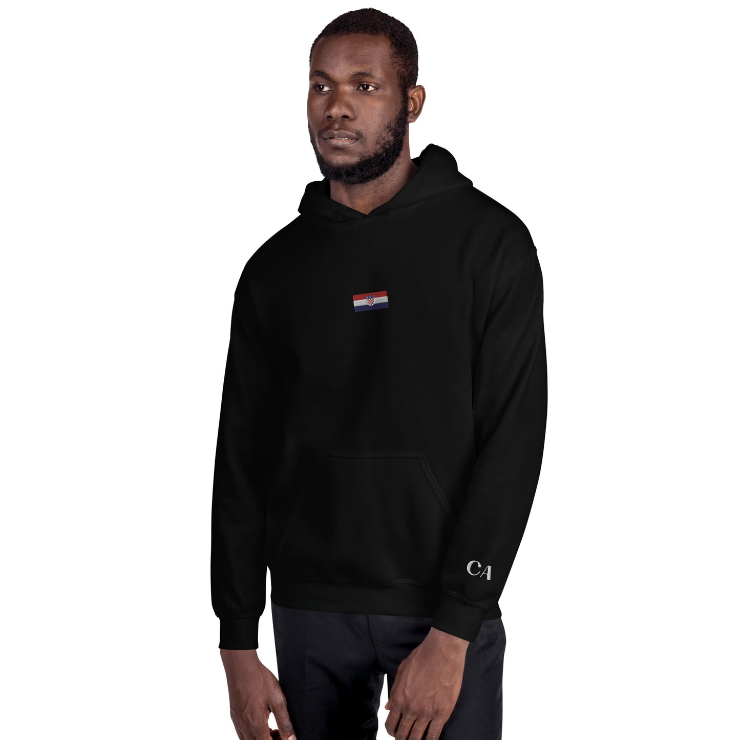 World Cup Tour 22 Croatian Unisex Hoodie - Pink Writing