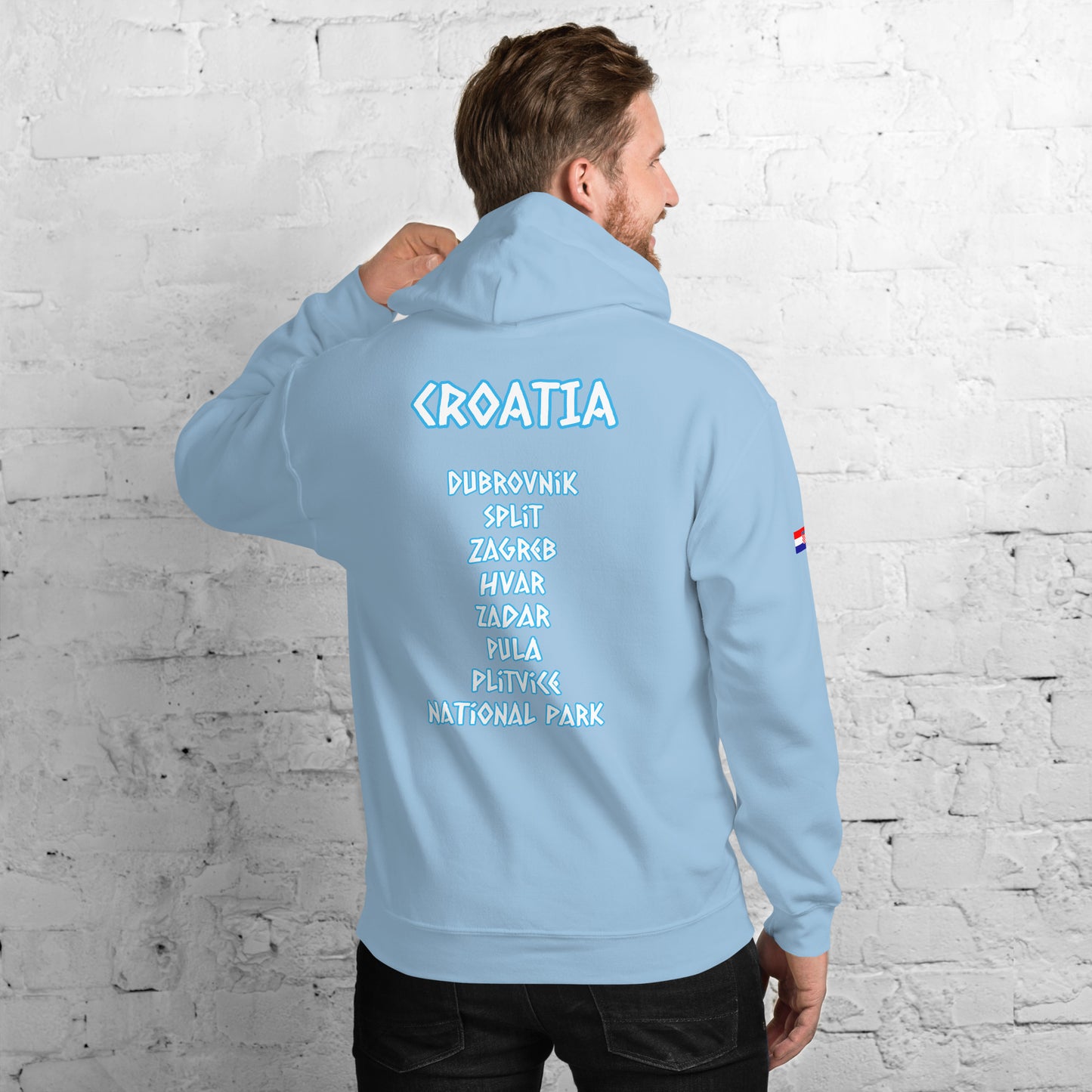 Croatian Cities Unisex Hoodie Style 1