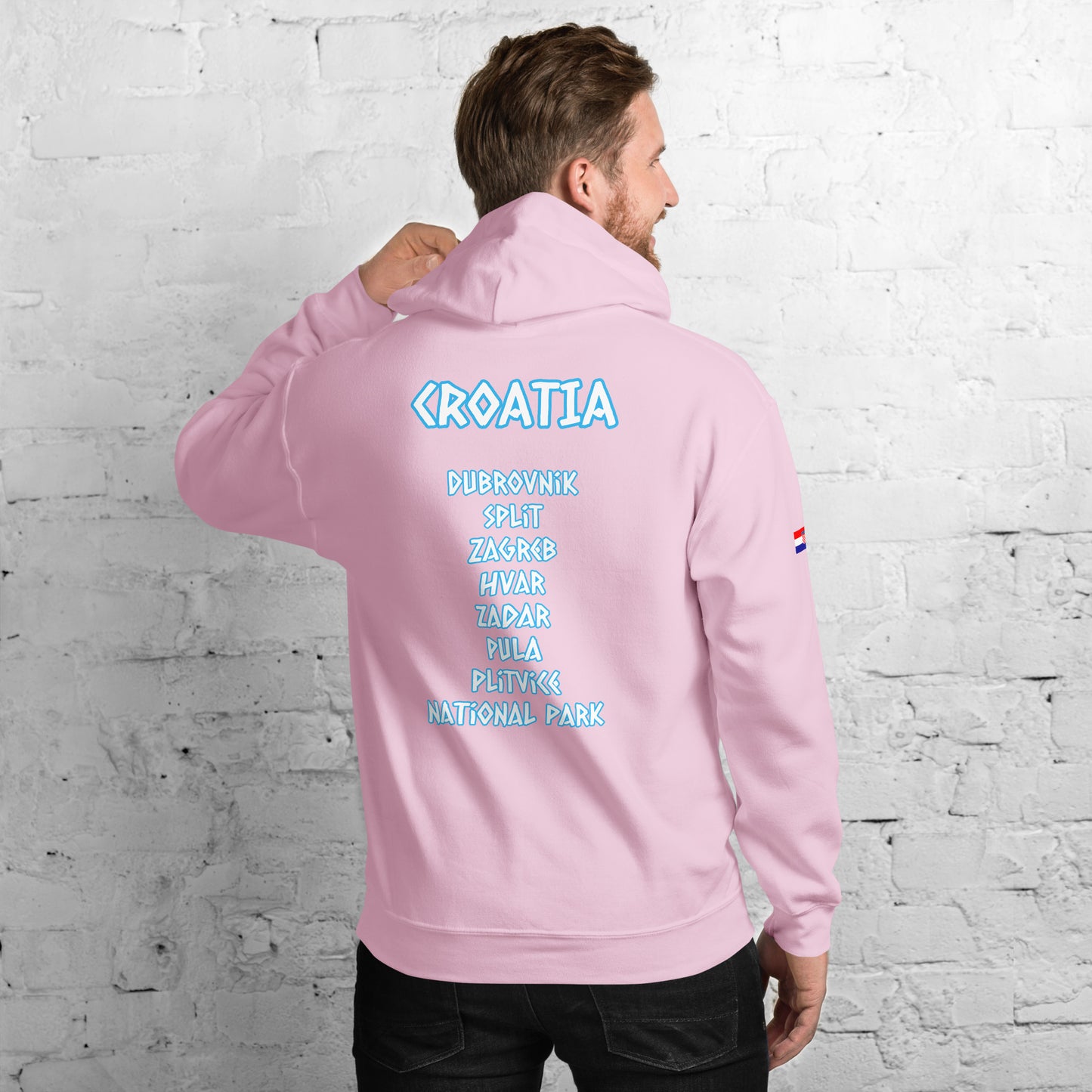 Croatian Cities Unisex Hoodie Style 1