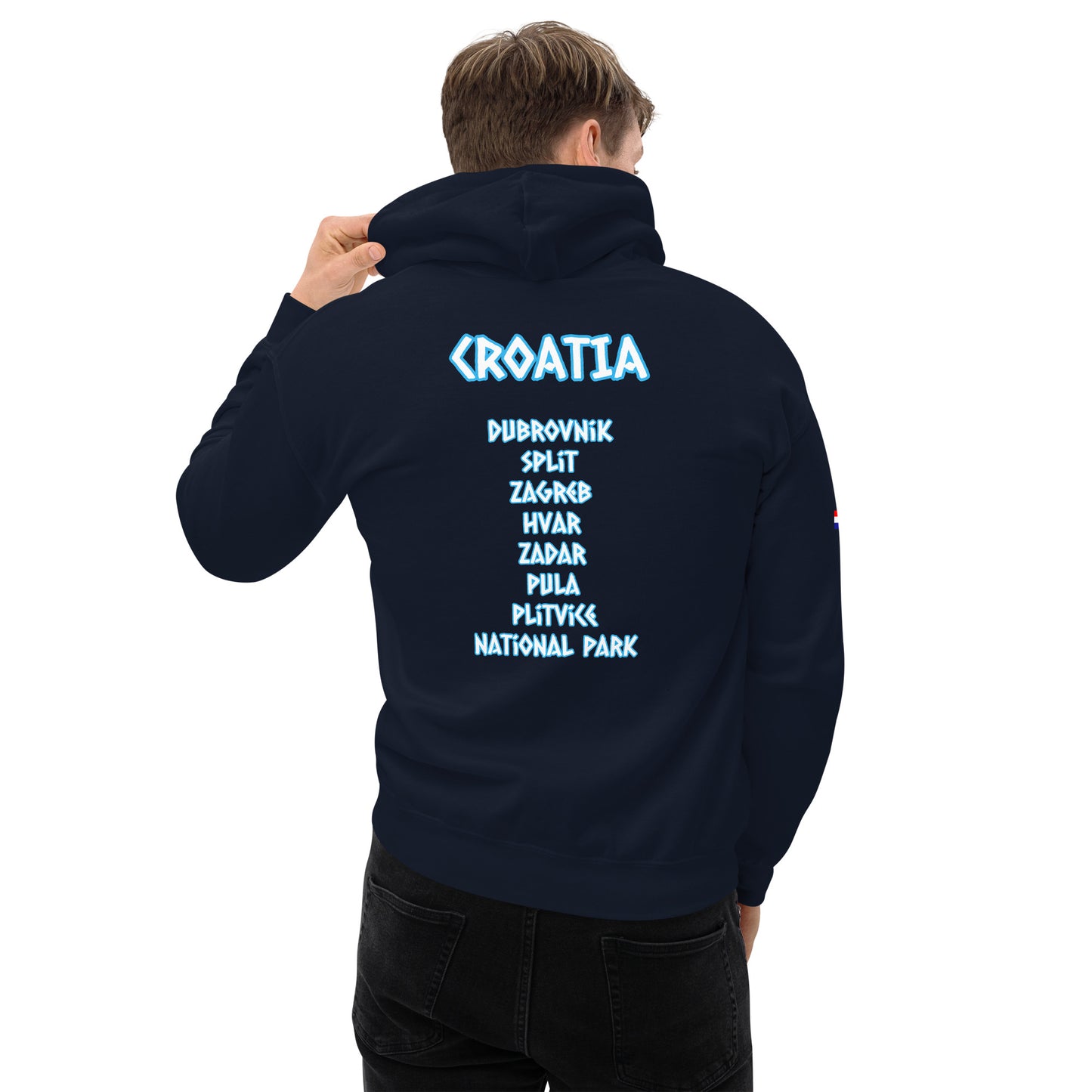 Croatian Cities Unisex Hoodie Style 1