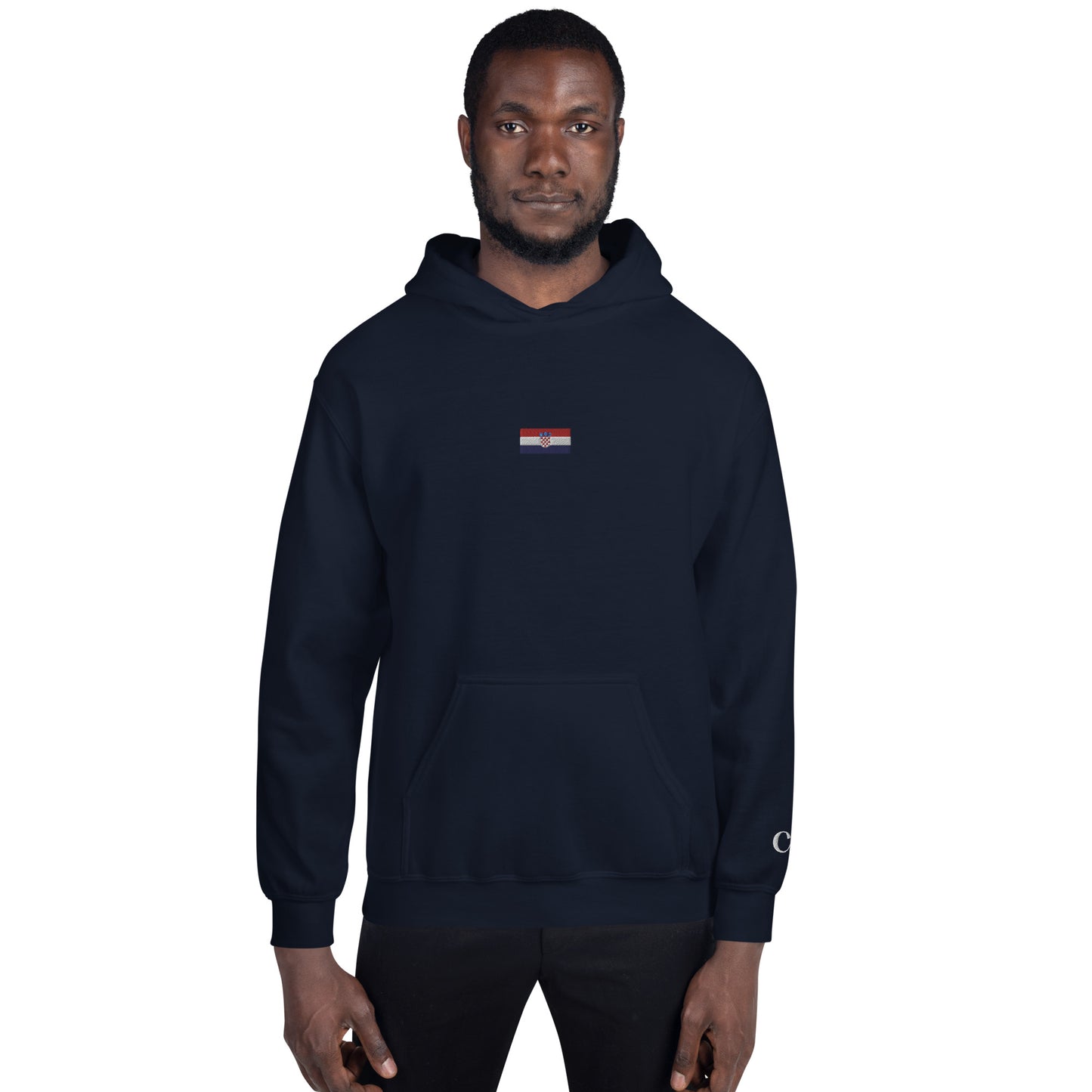 World Cup Tour 22 Croatian Unisex Hoodie - blue writing