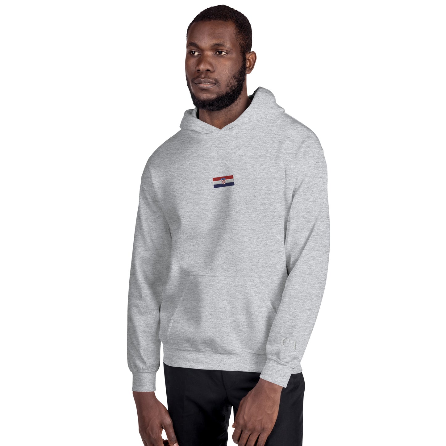 World Cup Tour 22 Croatian Unisex Hoodie - blue writing