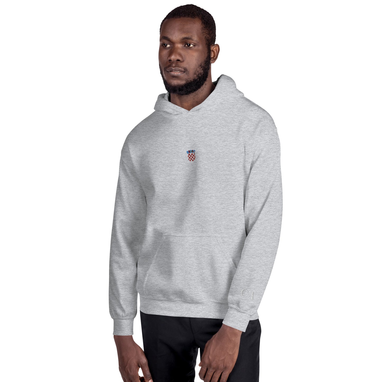Essential Embroided Croatian Apparel Grb Unisex Hoodie