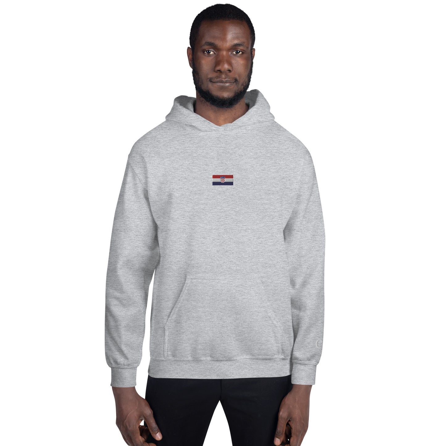 World Cup Tour 22 Croatian Unisex Hoodie - blue writing
