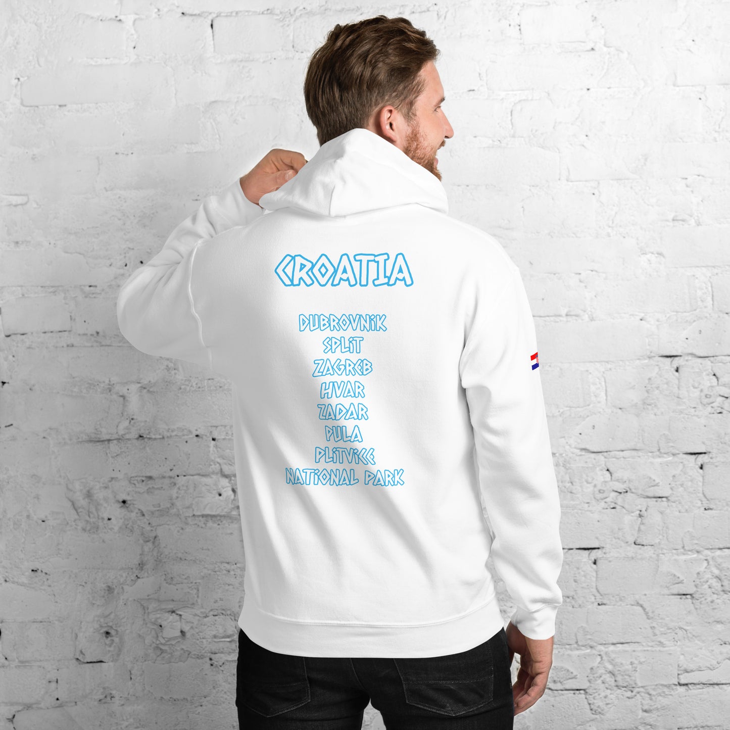 Croatian Cities Unisex Hoodie Style 1